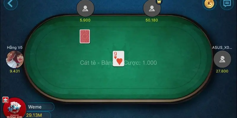 bai catte 3 Các vòng cược trong bài catte